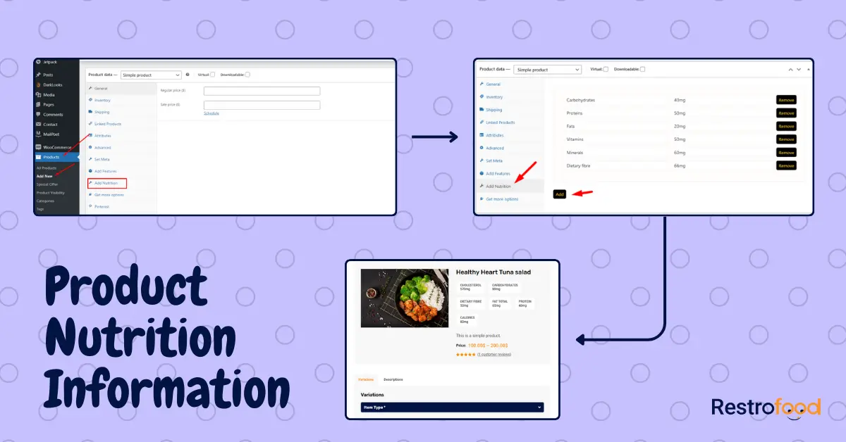 Product Nutrition Information