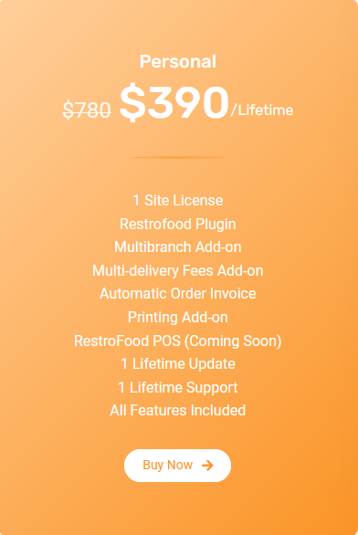 Restrofood Bundle Lifetime Personal Plans