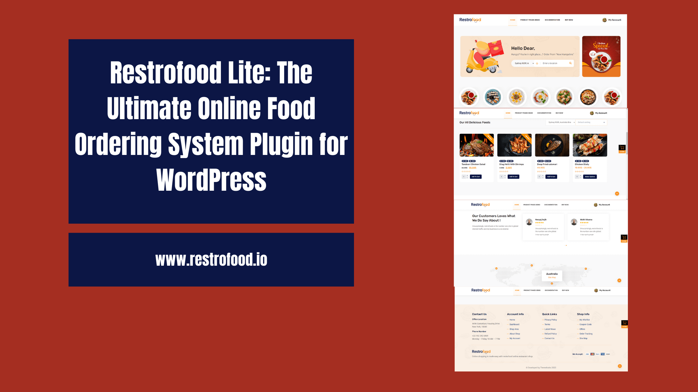 Restrofood Lite The Ultimate Online Food Ordering System Plugin for WordPress