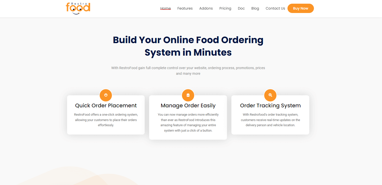 RestroFood - Build Your Online Ordering System For Restaurants In Minutes 