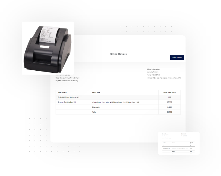 Restrofood Automatic Order Invoice Printing Add-on