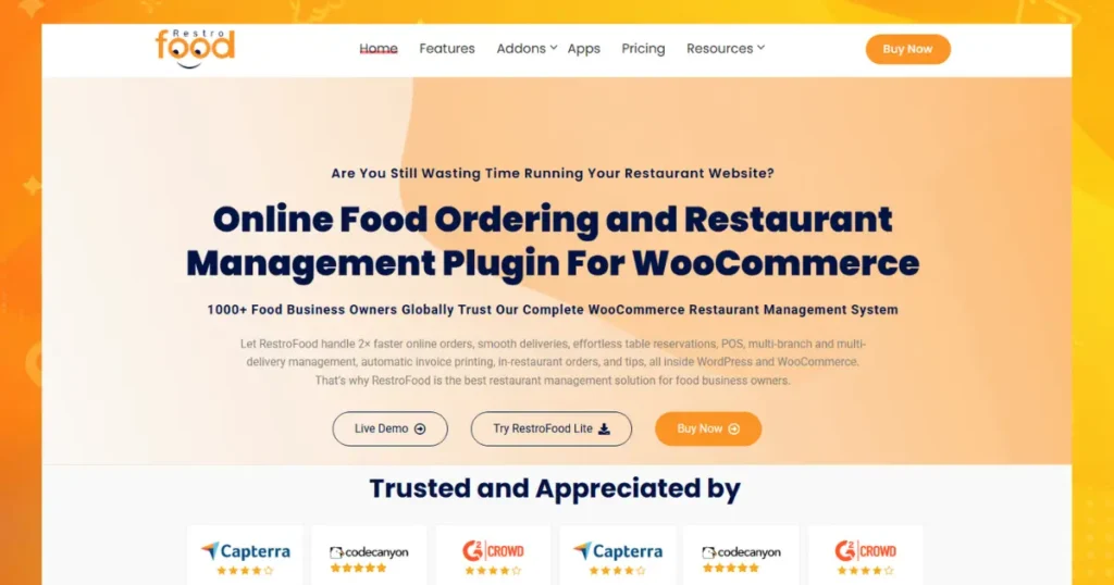 RestroFood – Online Food Ordering and Restaurant Management Plugin For WooCommerce